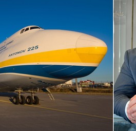 An-225 and Antonov's president Oleksandr Donets.