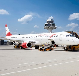 Austrian-Airlines-Jet am Flughafen Klagenfurt: Hoffnung Hamburg-Flüge.