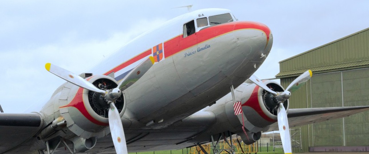 Die Douglas DC-3 in Lelystad: Sie bleibt für immer am Boden.