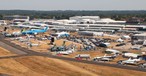 Luftaufnahme der Farnborough Airshow 2022: Die Messe 2024 steht kurz bevor.