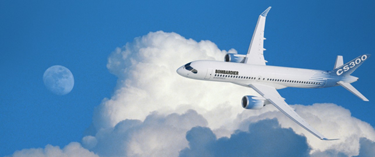 Bombardier CS300: Für Asien zu klein.