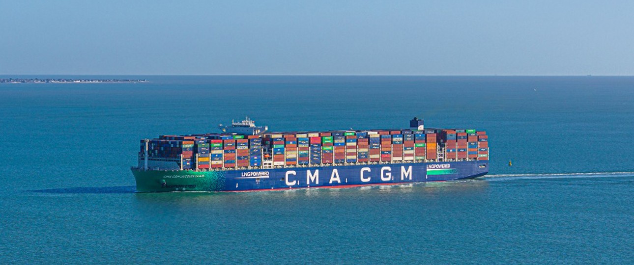 Containerschiff von CMA CGM: Die Reederei ist auf dem meer bereits eine Größe.