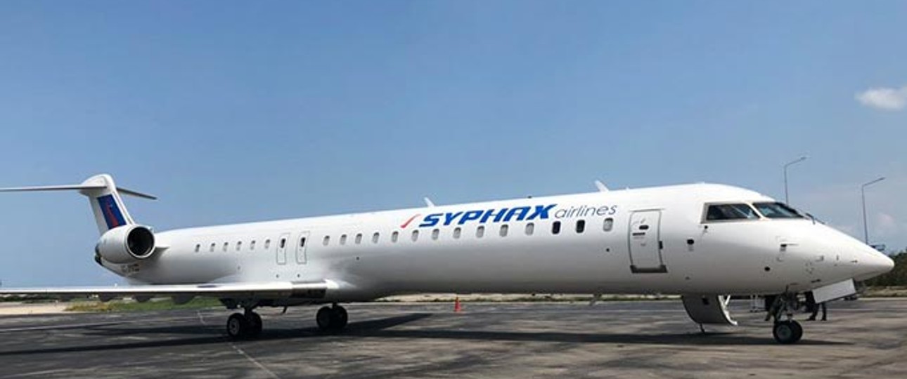 Bombardier CRJ900 von Syphax Airlines: Bald soll es losgehen.