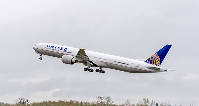 Boeing 777 von United Airlines: Ein Überflug wurde gestrichen.