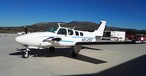 Beechcraft 58 Baron von Euroairlines: Mitte zum Zweck.