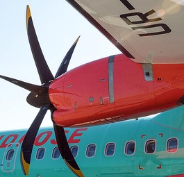 ATR 72 von Windrose: Eine Maschine flog Anfang April weg aus Lviv nach Polen.