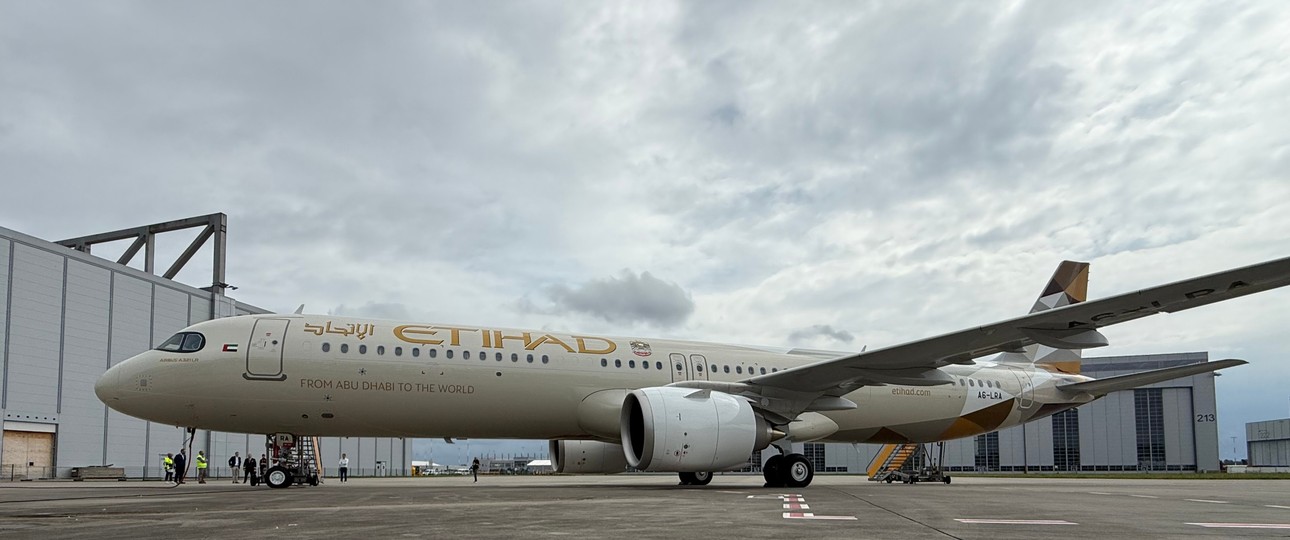 Der erste Airbus A321 LR von Etihad Airways: Die Golfairline will mehr davon.