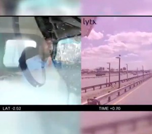 Moment der Kollision: Zum Glück verletzte sich der Fahrer nur leicht.
