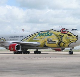B747 von Aerosur: Flotte und Strecken reduziert.