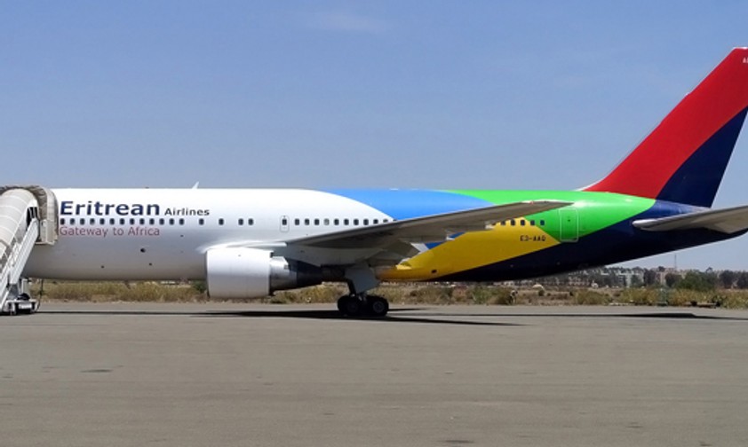 Boeing 767 von Eritrean: Sie darf nicht nach Europa.