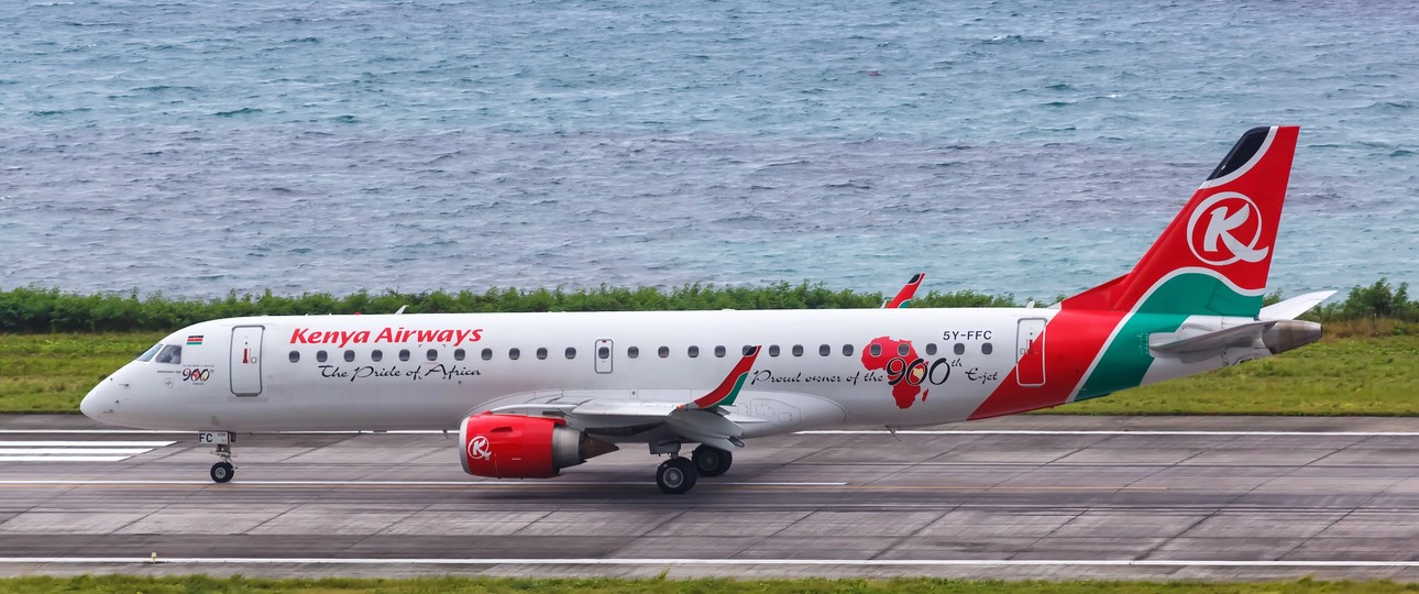 Embraer E190 von Kenya Airways: Die Airline will die Flotte jetzt vielleicht doch vergrößern. 