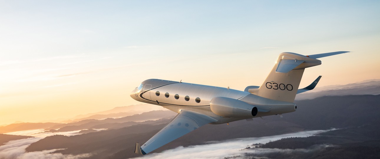 Animation der Gulfstream G300: Das Flugzeug soll die Nachfolge der G280 antreten.
