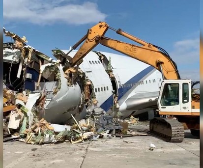 Das war einmal eine Boeing 747 von El Al