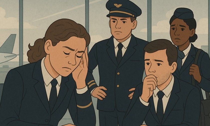 pilot flugbegleiter uebermuedung