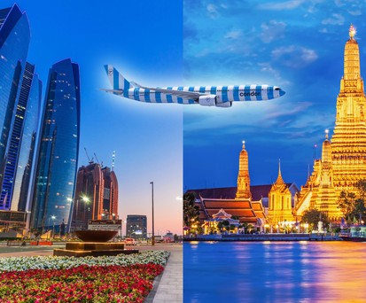 Abu Dhabi, Bangkok und ein Airbus A330 Neo von Condor: Gehören bald zusammen.