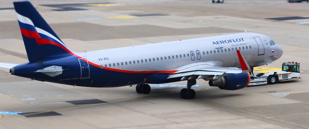 Flugzeug von Aeroflot: Keine Verbindungen mehr nach Großbritannien.