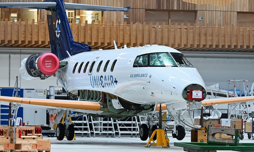 Erster Pilatus PC-24 für Unicair: Das Flugzeug wird ein Ambulanzjet.