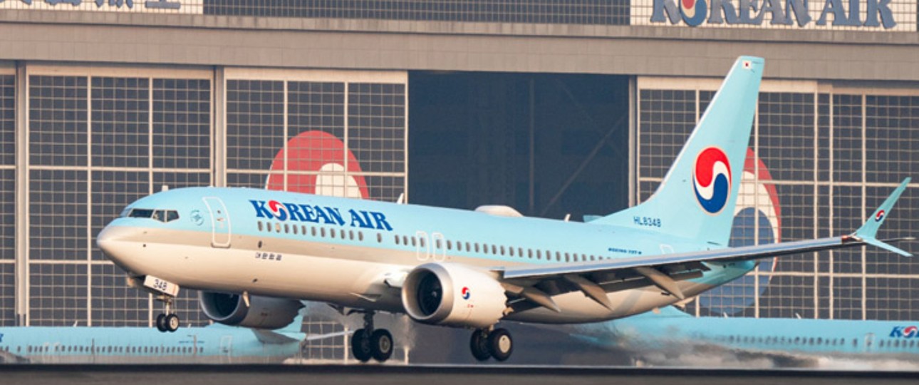 Eine Boeing 737 Max 8 von Korean Air: Die Fluglinie hat fünf in der Flotte.