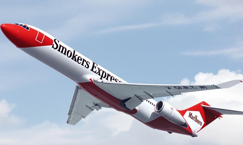 Eine DC-9 in Marlboro-Lackierung: So hätte die Raucher-Airline aussehen können.