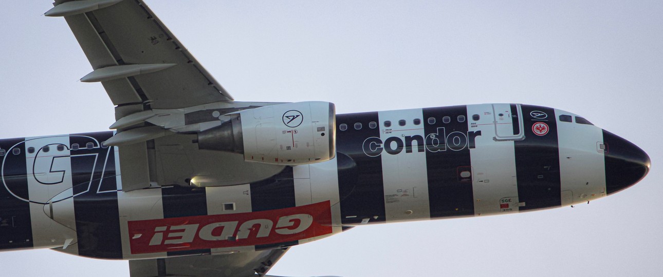 Airbus A320 D_ASGE von Condor: Durfte nicht mehr in Frankfurt landen.