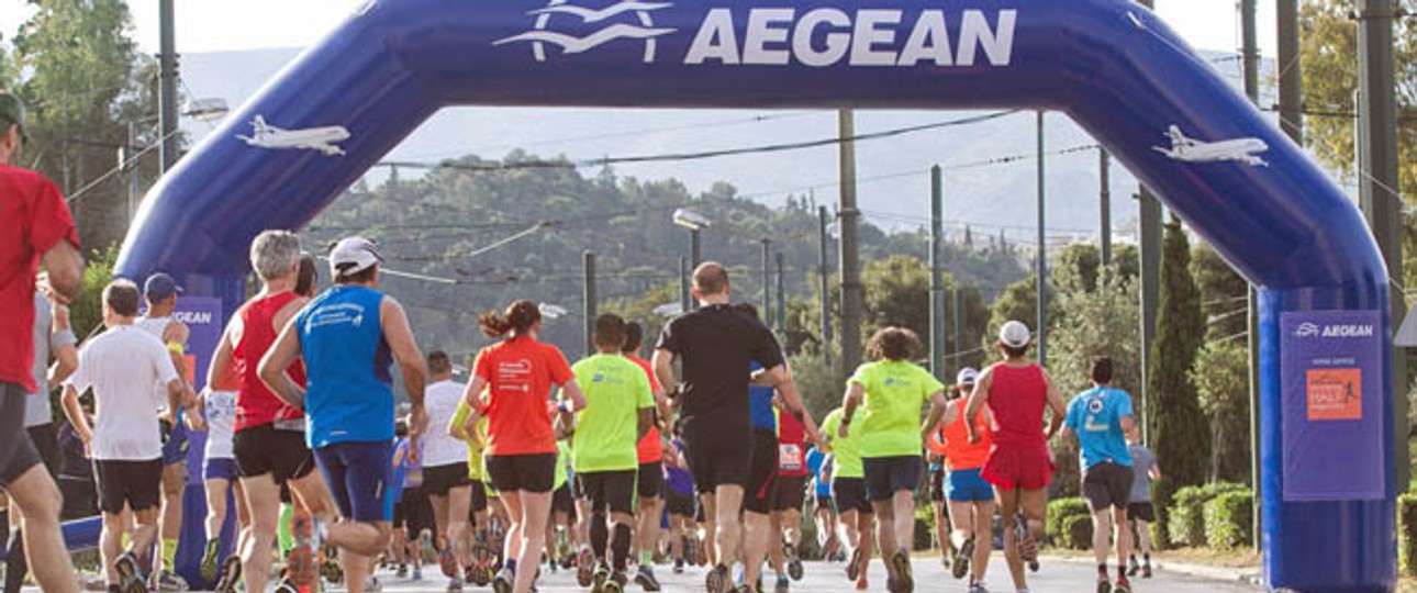 Sponsoring von Aegean: Die Airline spürt die Krise.