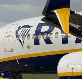 Boeing 737 von Ryanair: Bleibt ohne Starlink-Antennen.