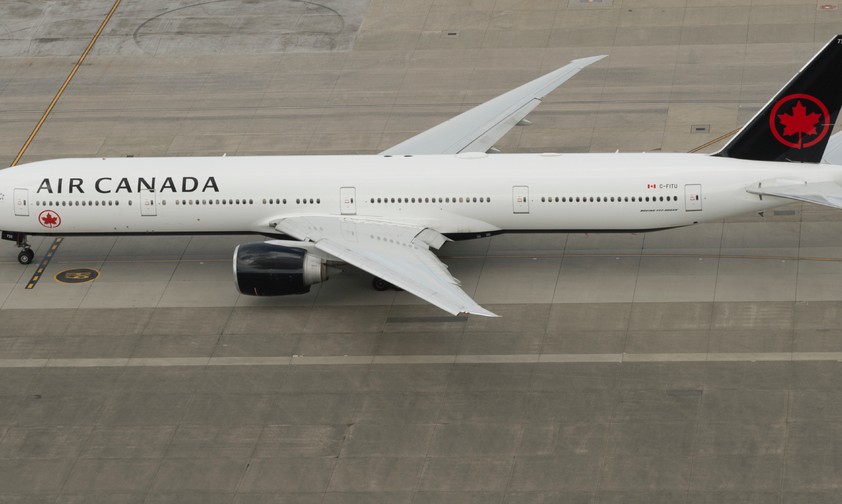 Eine Boeing 777 von Air Canada: Solch ein Jet beförderte die wertvolle Fracht.