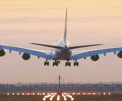 Airbus A380 landet in Frankfurt: Derzeit das einzige deutsche Ziel.