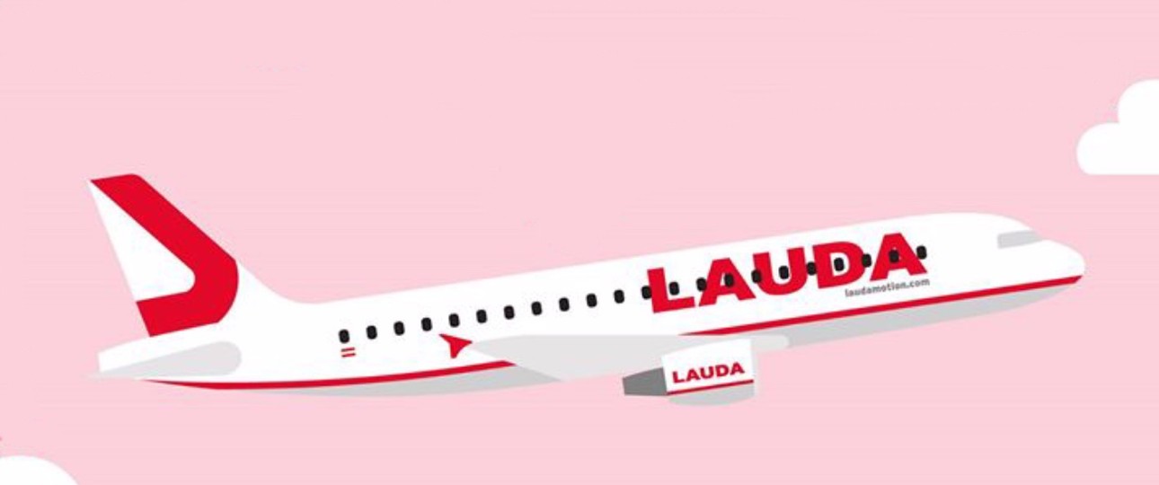 Gezeichneter Lauda-Flieger: Die Marke bleibt, die Aufgabe wechselt.