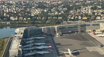 DElta-Flugzeuge am Flughafen LaGuardia: Kürzlich wurde vor Raketenwerfern gewarnt.