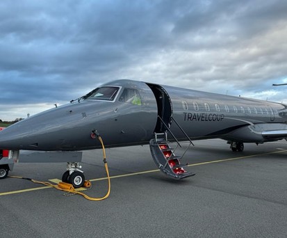Die Embraer ERJ 145 von Travelcoup: In ihr ...