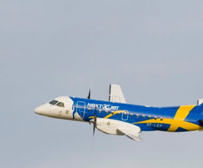 Saab 340 von Nextjet: Die Fluglinie will bald wieder in der Luft sein.