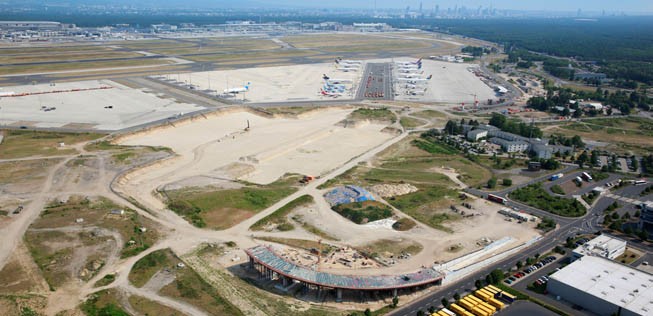 Die Baustelle von Terminal 3.