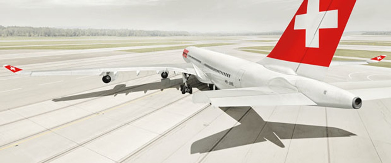 Airbus A340 von Swiss: Öfters über den Südatlantik nach Brasilien.