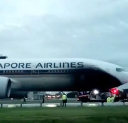 Boeing 777 verbrennt sich die Nase