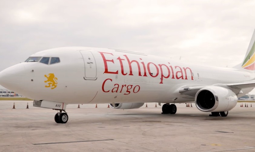 Boeing 737-800F von Ethiopian Cargo: Das Flugzeug musste zurück, weil eine Person nicht nach Israel fliegen darf.