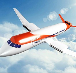 Zeichnung eines Elektrofliegers von Easyjet: Weniger Lärm als oberstes Ziel.