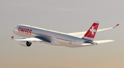 Airbus A350 von Swiss: Ein Flieger muss noch eine ganze Weile in Almaty bleiben. 