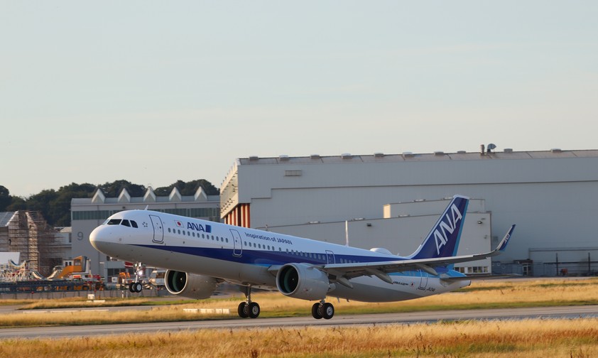Airbus A321 Neo von ANA: Von den Problemen betroffen.