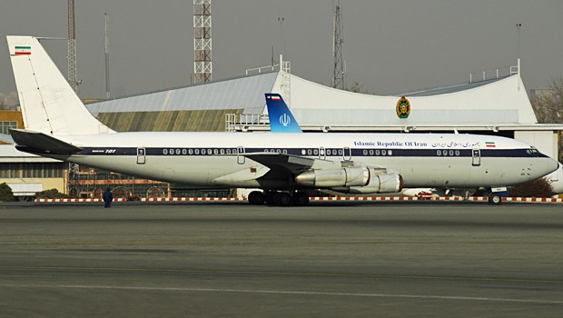 Rang 7: Hassan Rouhani, Iran. Boeing 707.
