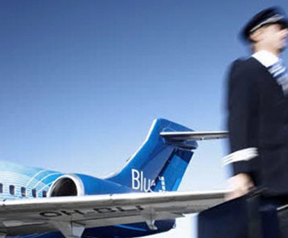 Boeing 717 von Blue 1: Der Airline gehts schlecht.