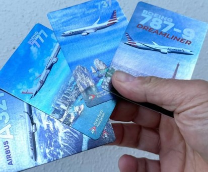 Sammelkarten für American Airlines: Von der Gewerkschaft in den Umlauf gebracht
