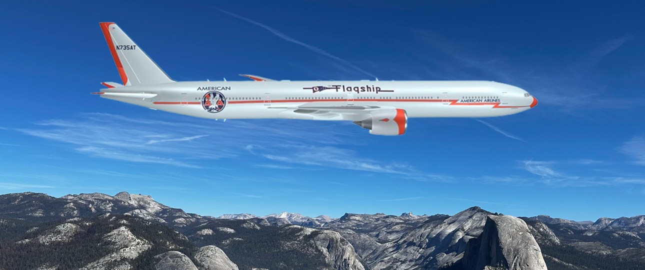 Die Flagship-Lackierung auf der Boeing 777: Ab November live zu sehen.