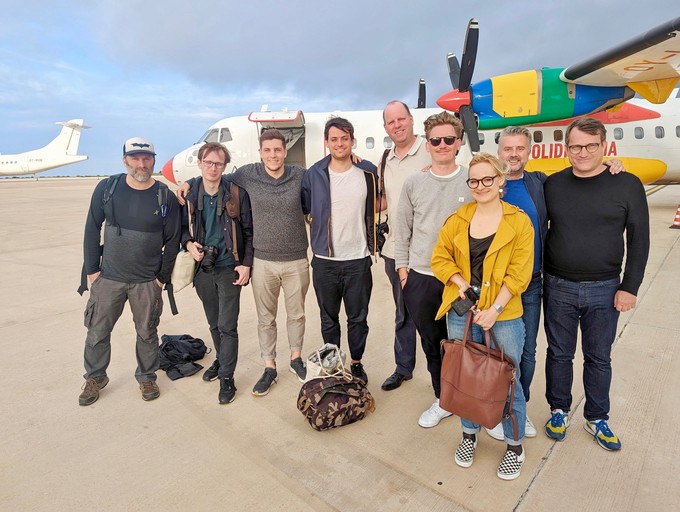 Der Teamausflug 2024 auf Pantelleria: Timo Nowack, Jakob Wert, Raphael Frei, Simeon Lüthi, Robert Erenstein, Benjamin Recklies, Laura Frommberg, Daniel Straessle, Stefan Eiselin (von links nach rechts)