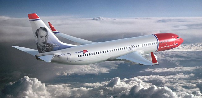 Boeing 737 von Norwegian: Bald in die USA unterwegs.