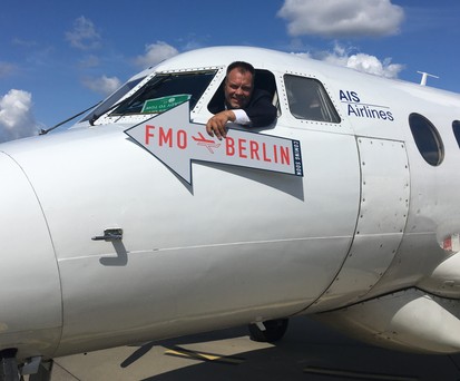AIS-Airlines-Chef Arend van der Meer: Von Münster/Osnabrück nach Berlin-Tegel.