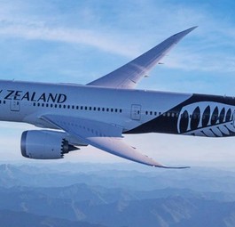 Eine Boeing 787-9 von air New Zealand: Die Airline landete statt in New York wieder in Auckland.