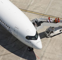 Modell eines Airbus A350: Nochmals alles überprüfen.