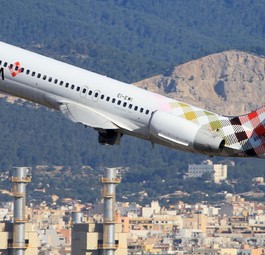 Boeing 717 von Volotea über Mallorca: Künftig in den USA im Einsatz?