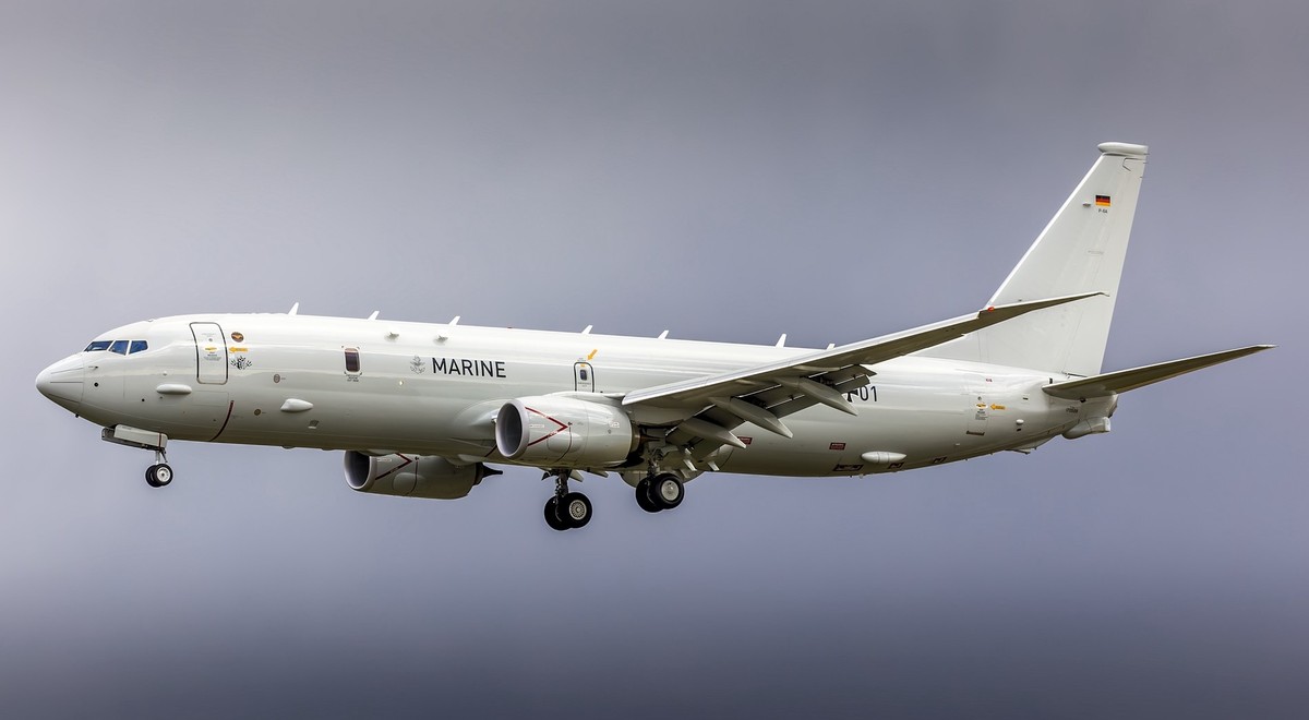 Boeing P-8 Poseidon der deutschen marine: wird bei Lufthansa Technik gewartet.